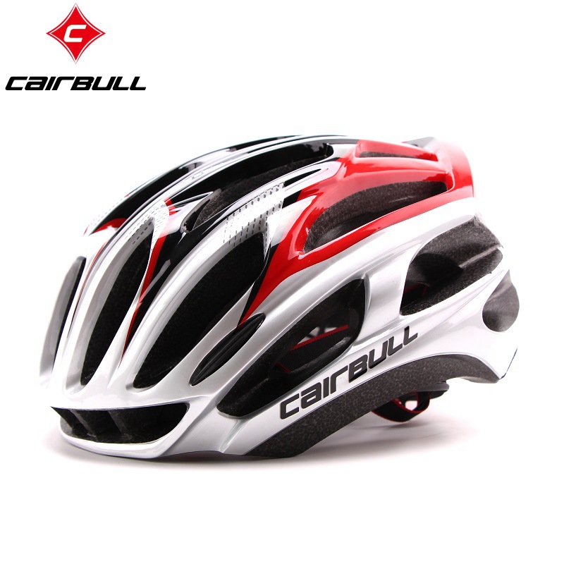 Mũ bảo hiểm xe đạp CAIRBULL màu bạc đỏ PKXD-1069